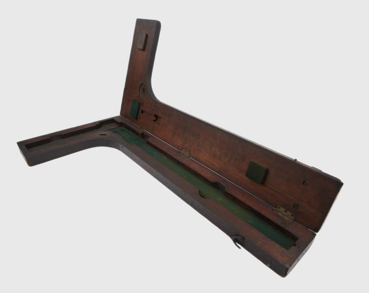 Wooden case for large vernier calliper by Troughton and Simms