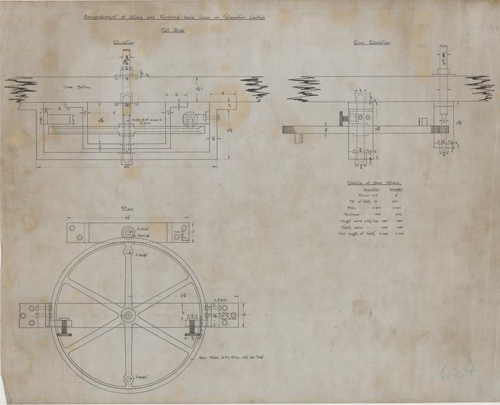 Browns Steering Gear Arrangement of Stops and Running-Back Gear