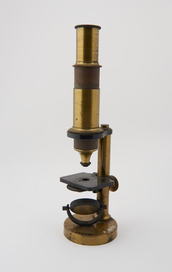 Large toy microscope, French, second half of 19th century