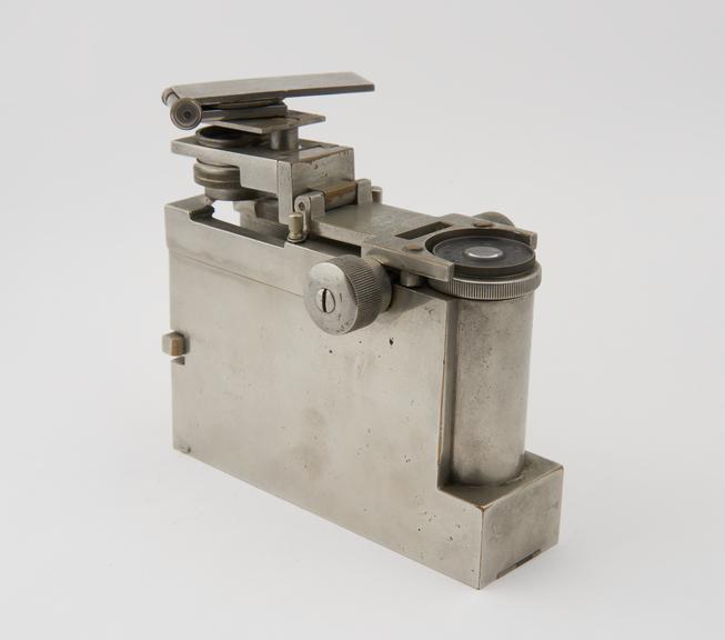 McArthur portable microscope, first metal model