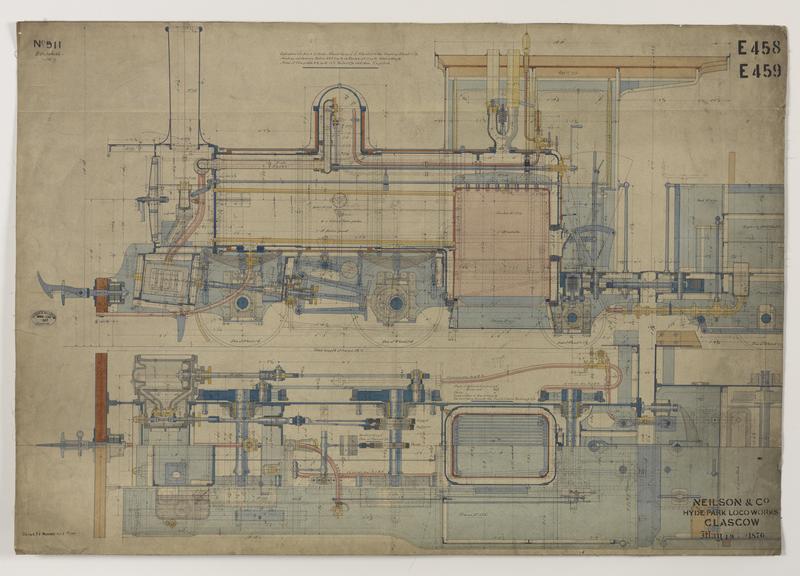 Drawing of 3'3 1/2" Gauge 0-4-2 Locomotive General Arrangement