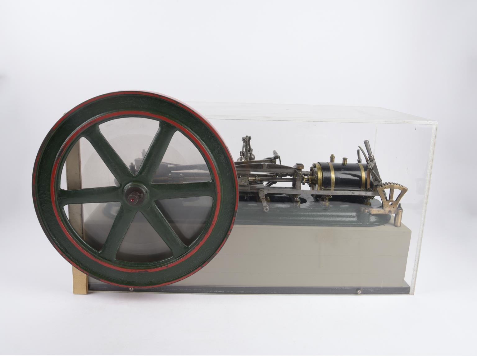 First Motion Engine Model horizontal steam engine with link motion | Science Museum Group ...