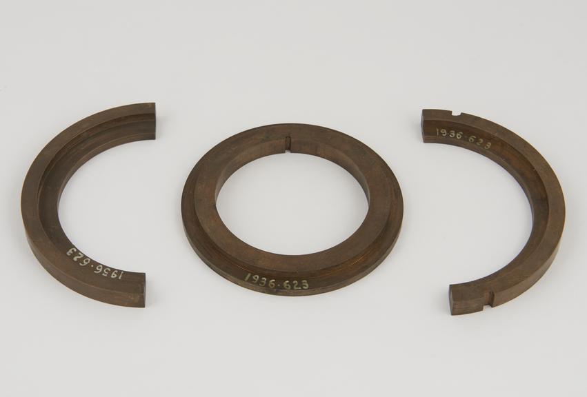 Bronze Ring for turbine spindle and one Bronze Ring in two