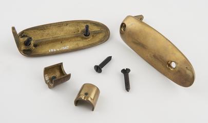 Brass components for facsimile musket stocks