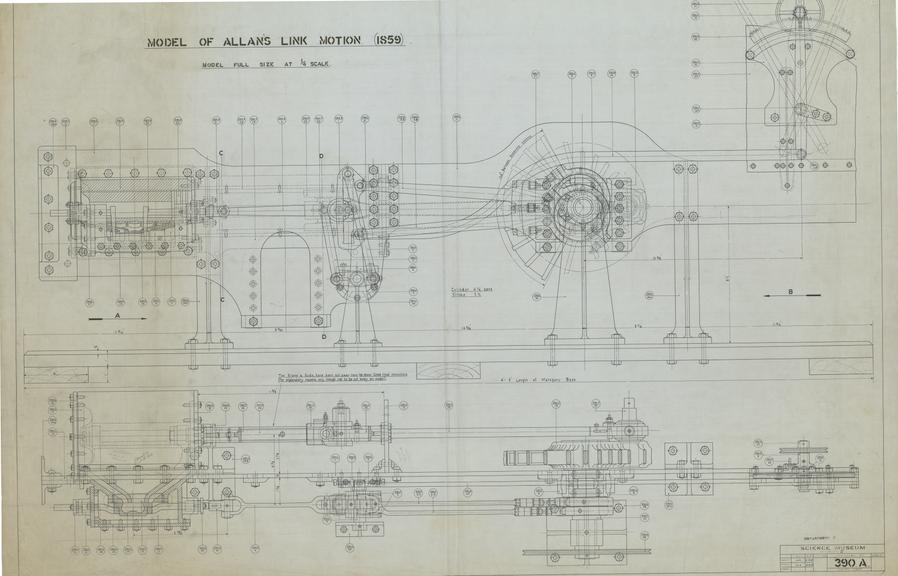 Model of Allan's Link Motion (1859)