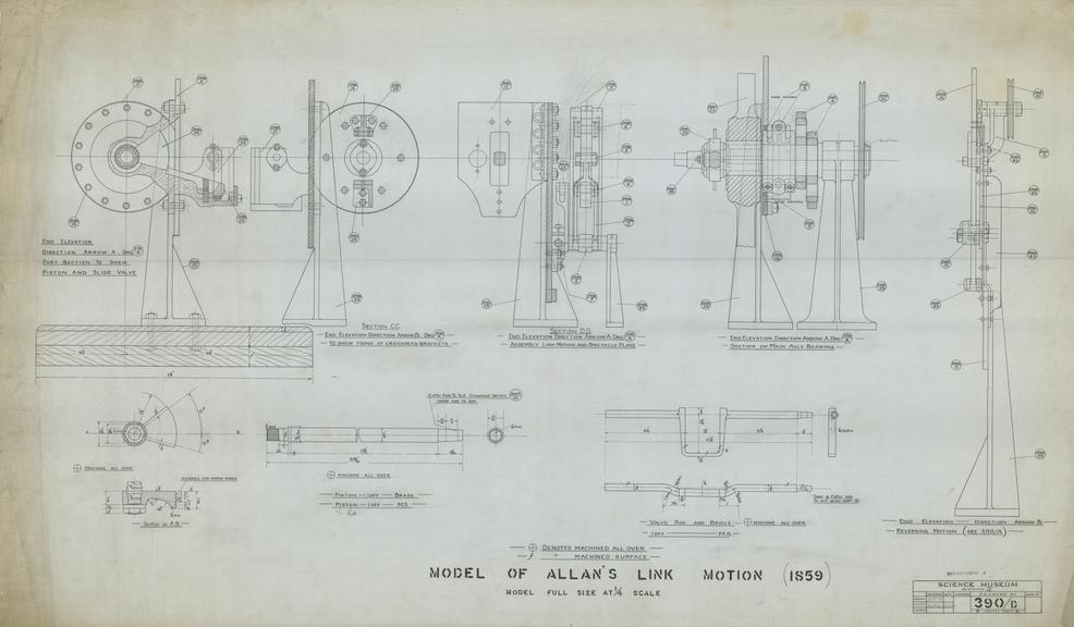 Model of Allan's Link Motion (1859)