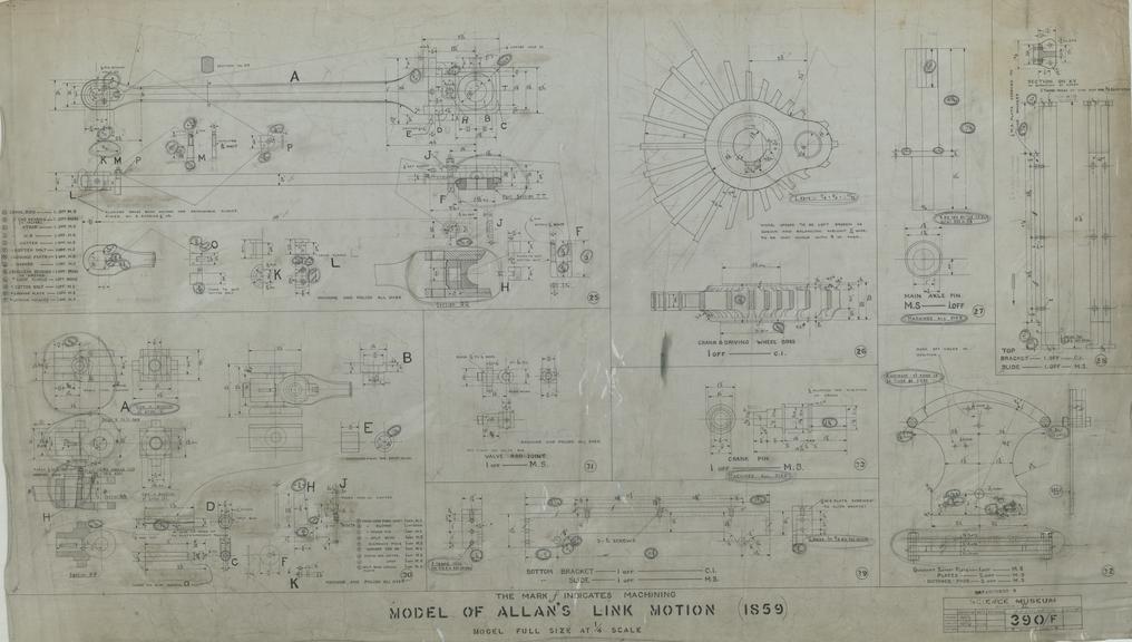 Model of Allan's Link Motion (1859)