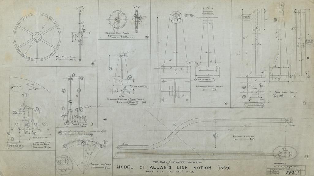 Model of Allan's Link Motion (1859)