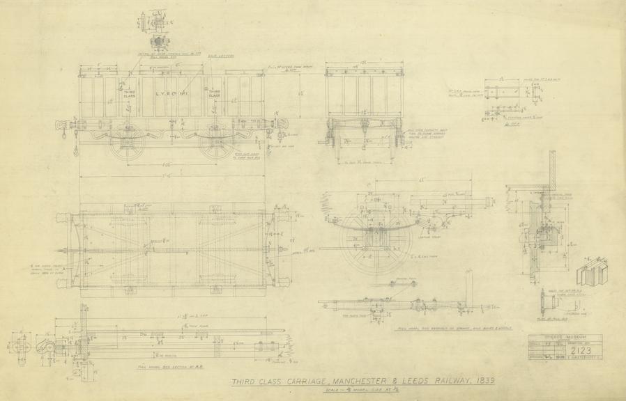 Third Class Carriage, Manchester & Leeds Railway, 1839