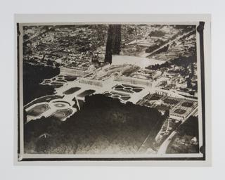 Aerial view of Versailles