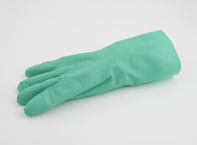 Green nitrile glove, excellent toughness