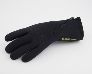 One of a pair of Neoprene 'Seeflex' gloves worn by divers