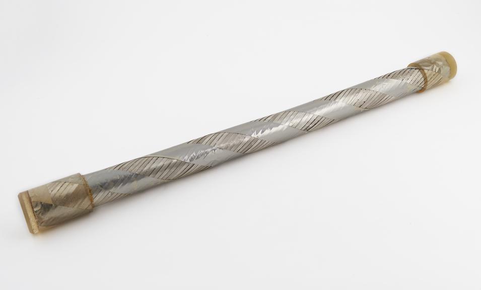 Piece of super conducting cable made by powder in tube method,