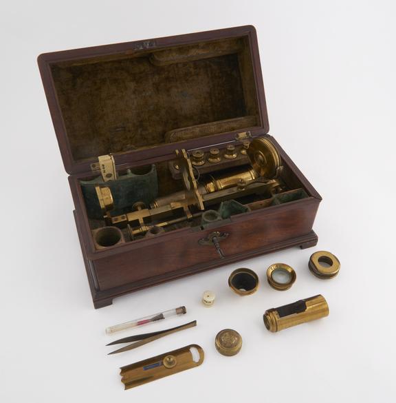 Chest microscope, made by Nairne, about 1750