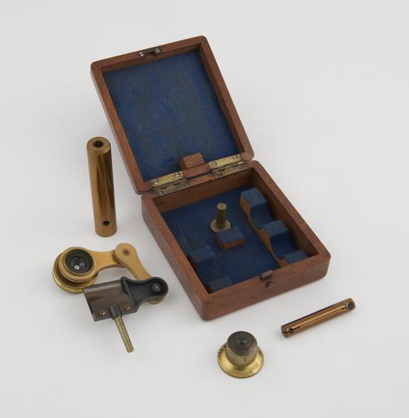 Coddington microscope, probably by Beck, in case