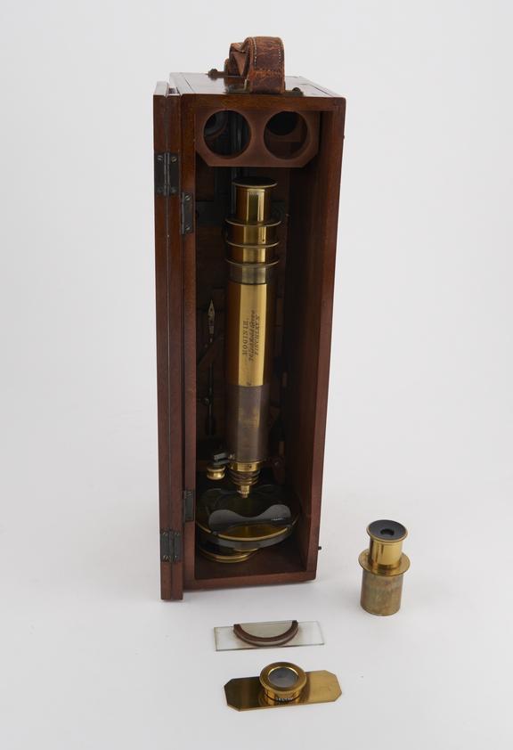 Chest microscope by Moginie, 26 Lichfield Grove, Finchley