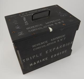 Wooden box for triple expansion vertical steam engine model