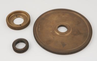 Three Gears from Ornamental Lathe