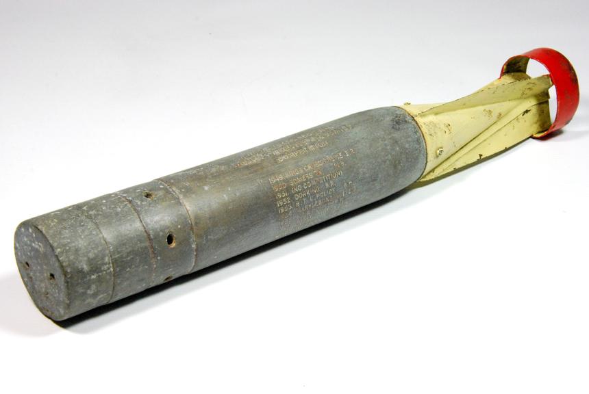 British Transport Commission trophy made from incendiary bomb