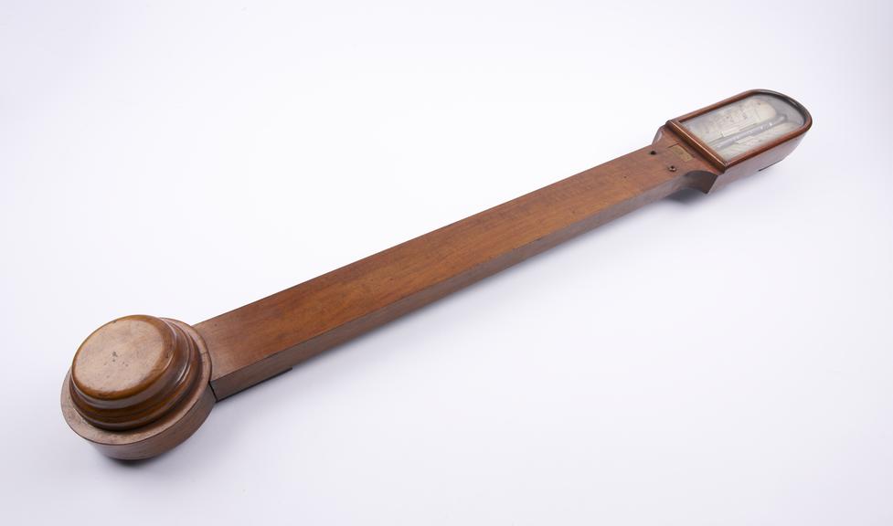 Portable pediment barometer, 19th century.