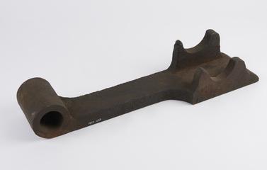 Wrought iron component from a Lathe with faceplate