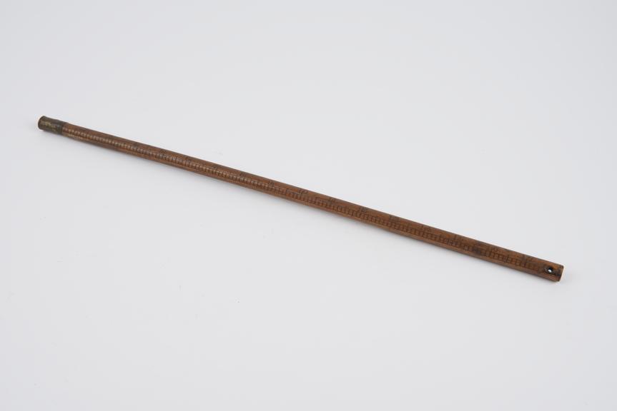 Saddle maker's 18 rule, round and cut down from 36'.'
