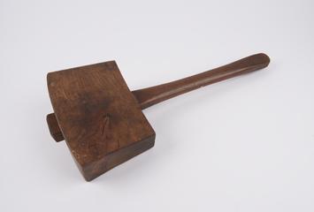 Carpenter's wooden mallet