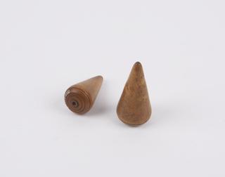 Two plumber's cones, for shaping lead sheet