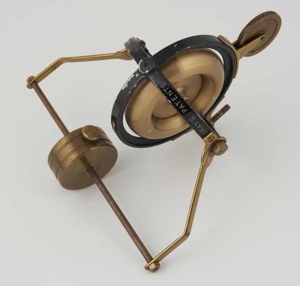 4 ball bearing gyroscope with wheel for balancing on wire'