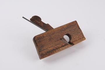 A 1 3/8" wide coachmaker's rabbet plane with straight sole plate