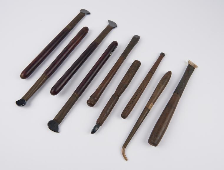 9 Bookbinders polishing tools, 1988