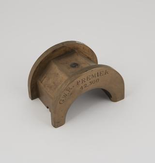 Babbitt half bearing brass for a small crank pin