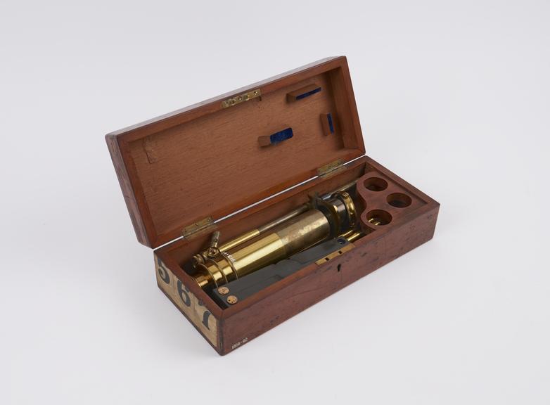 Portable field microscope made by Charles Baker about 1870