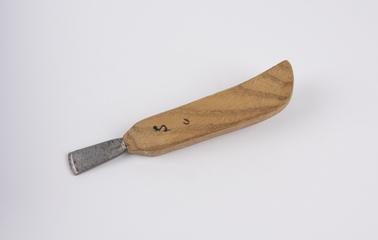 Leather worker's welt or edge or edge sett sealing iron