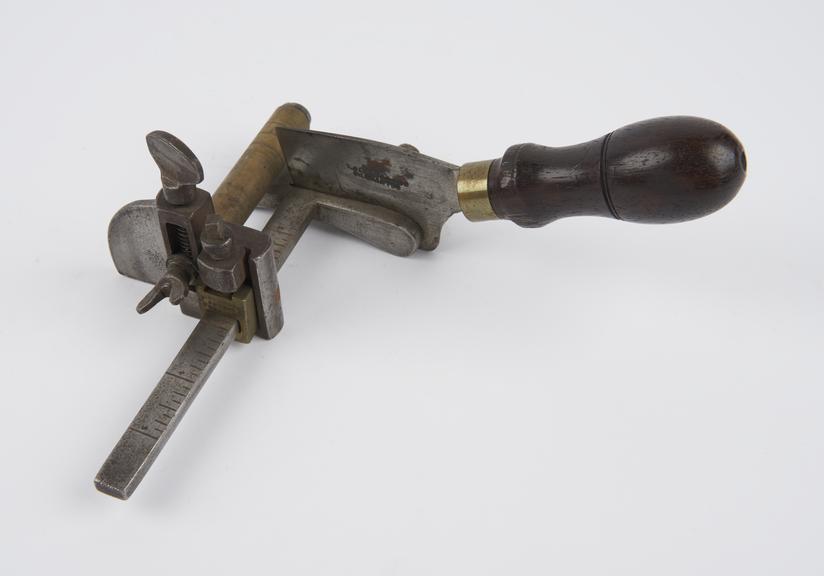 Saddler's strap cutting gauge, Dixon's patent of 1884.