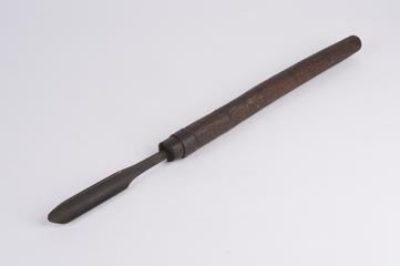 Turning gouge tang end with handle