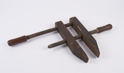 Wheelwright's wood cramp hand screws.