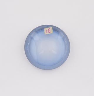 Round blue deep double concave spectacle lens with ground edges