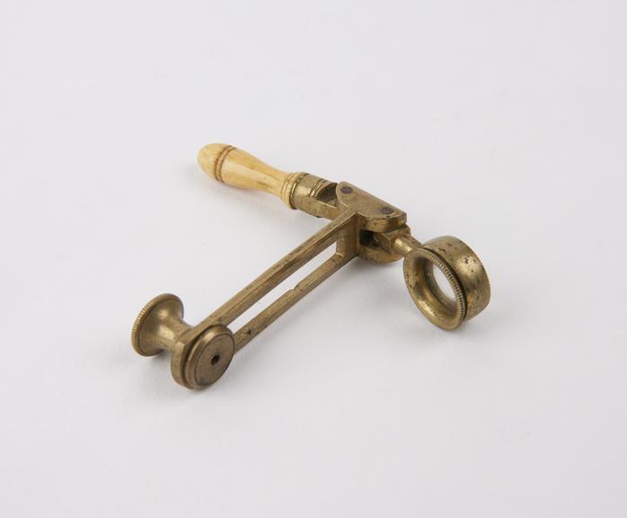 Folding hand microscope, English, early 19th century