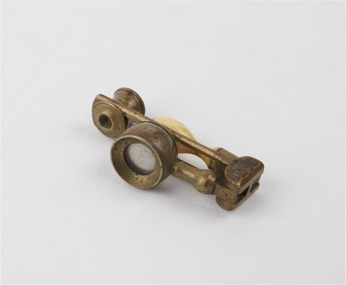 Folding hand microscope, English, early 19th century