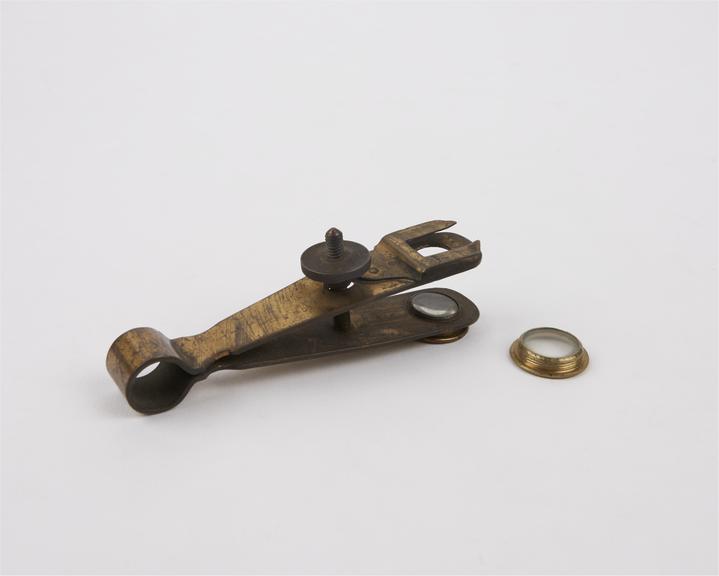 Hand microscope, English or Dutch, early or mid 19th century