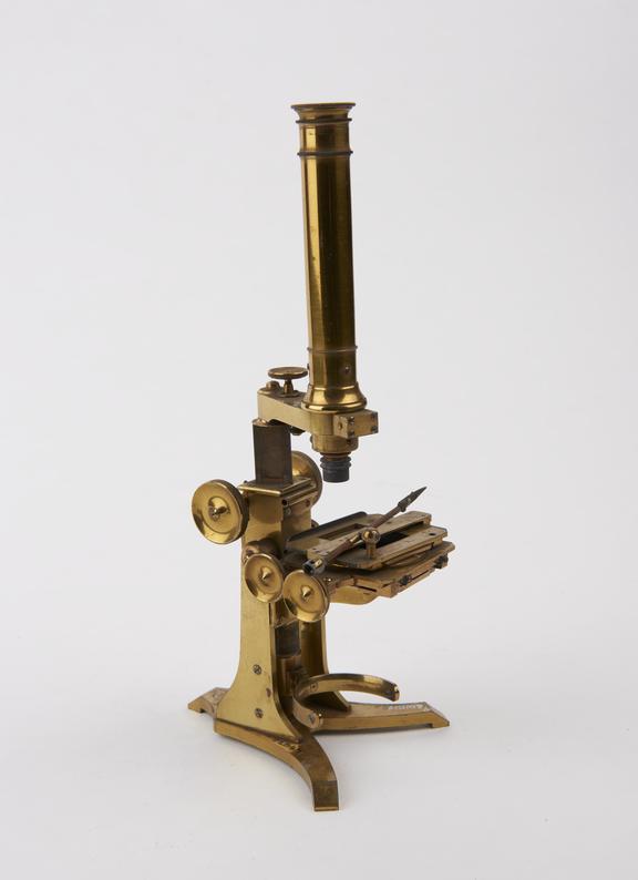 Small microscope signed by Anderson, London, mid 19th century