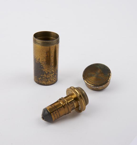 Immersion objective in cannister, by Swift and Son, London