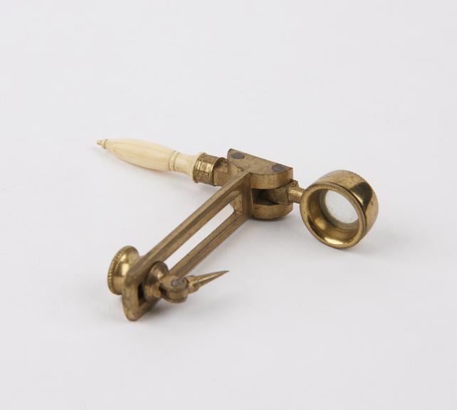 Folding hand microscope, English, early 19th century