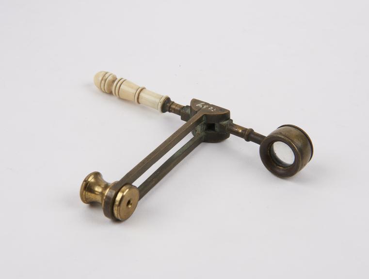 Folding hand microscope, English, early 19th century