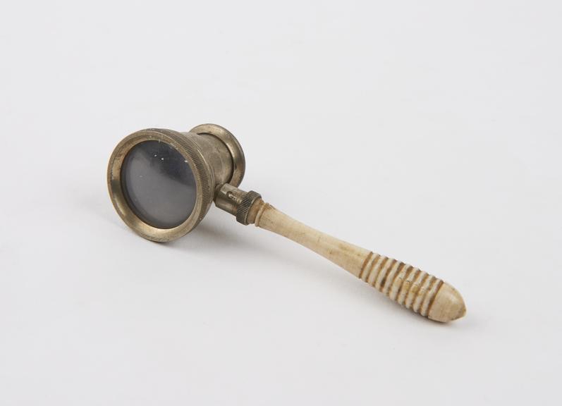 Two lens viewer with watchglass, French, late 19neteenth century