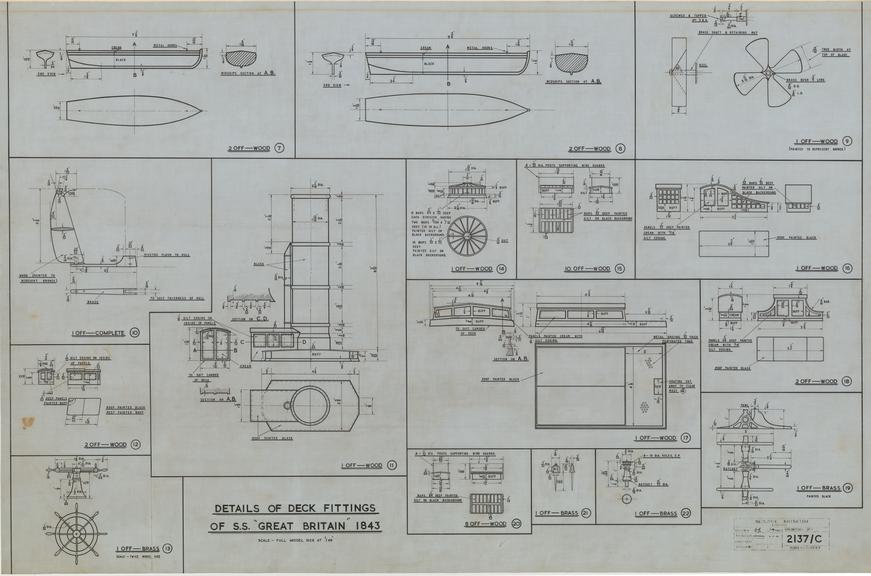 Details of Deck Fittings of S.S. "Great Britain" 1843