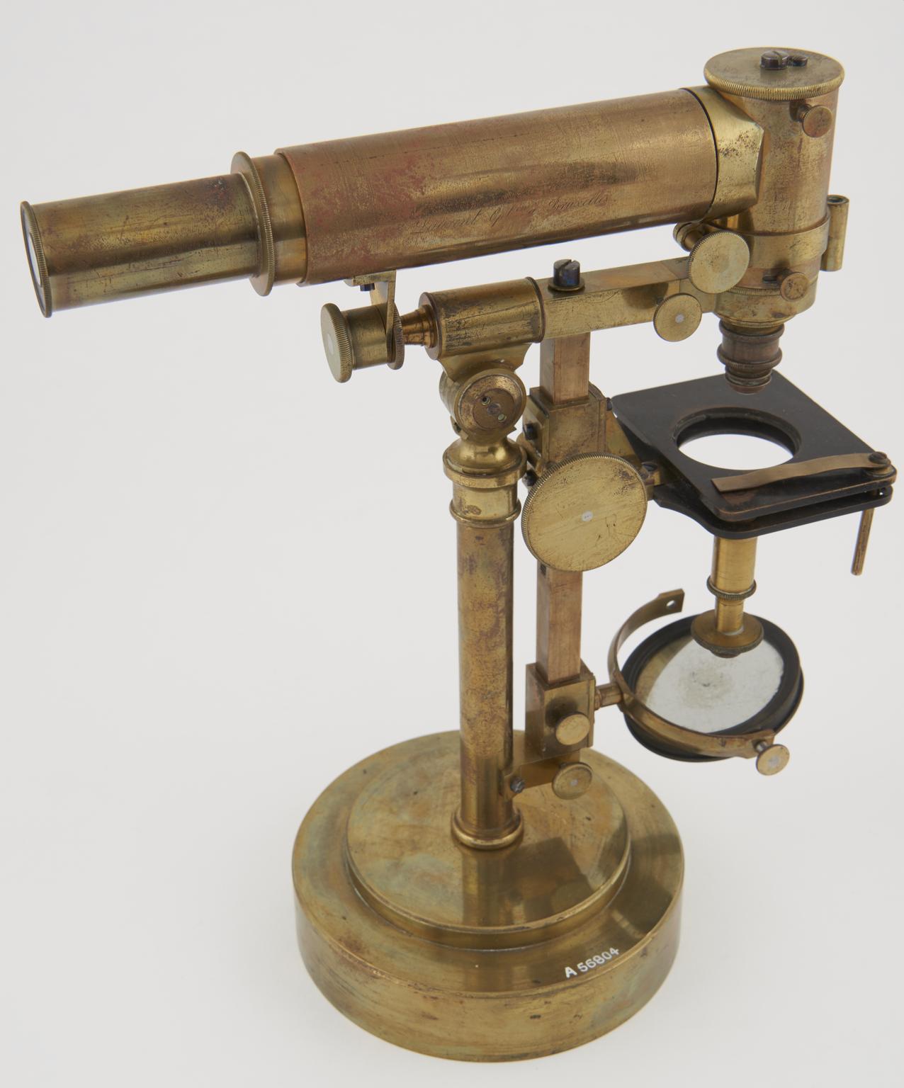 Horizontal Lab Microscope Horizontal microscope by Laurent | Science Museum Group Collection