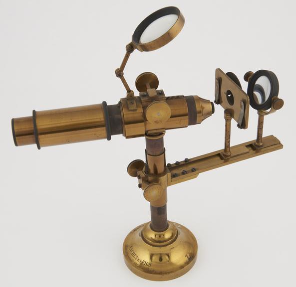 Horizontal microscope by Nachet and Son, rue Serpente No