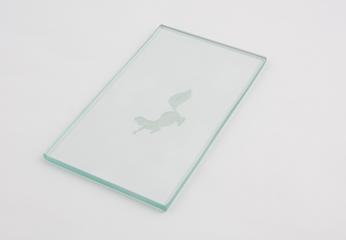 Sample of decorative flat glass